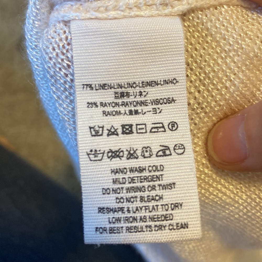 Free People Oversized Linen Knit Top - Picture 14 of 14